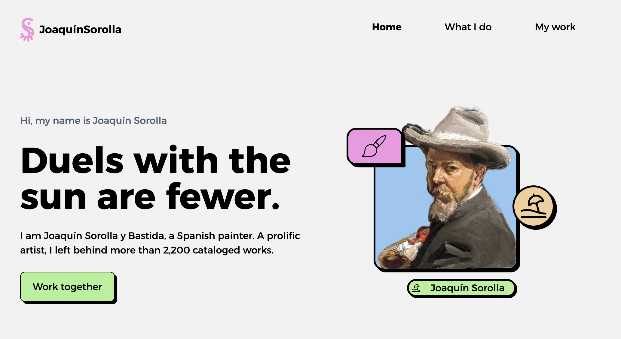 Sorolla Portfolio template screenshot